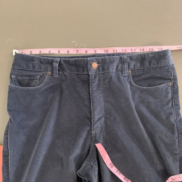 LL Bean Womens 12 Reg Corduroy Pants Favorite Fit Gray 209096 Straight Leg - Picture 11 of 15